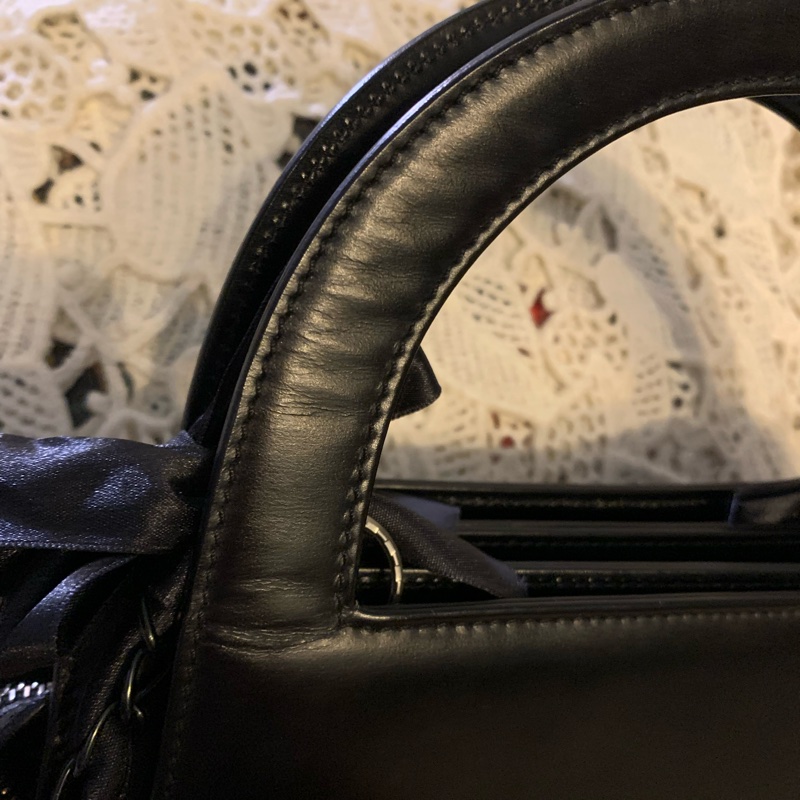 Celine黑銀Kelly 星球 皮革手提包 單肩背包 絕版中古包-29