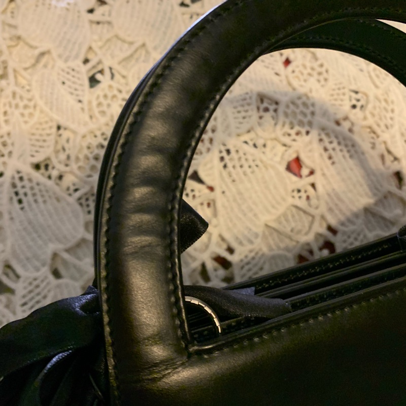 Celine黑銀Kelly 星球 皮革手提包 單肩背包 絕版中古包-30