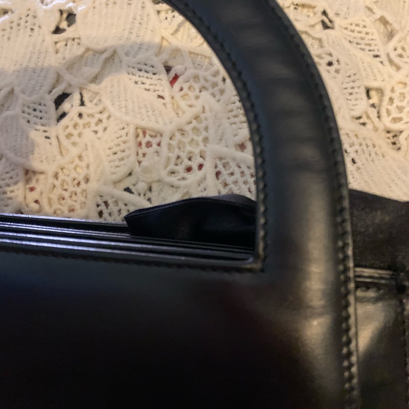 Celine黑銀Kelly 星球 皮革手提包 單肩背包 絕版中古包-31