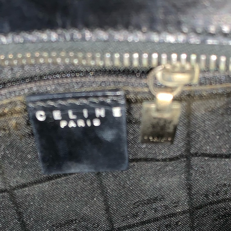 Celine黑銀Kelly 星球 皮革手提包 單肩背包 絕版中古包-37