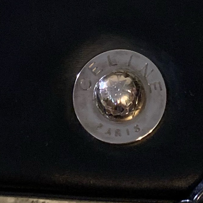 Celine黑銀Kelly 星球 皮革手提包 單肩背包 絕版中古包-41