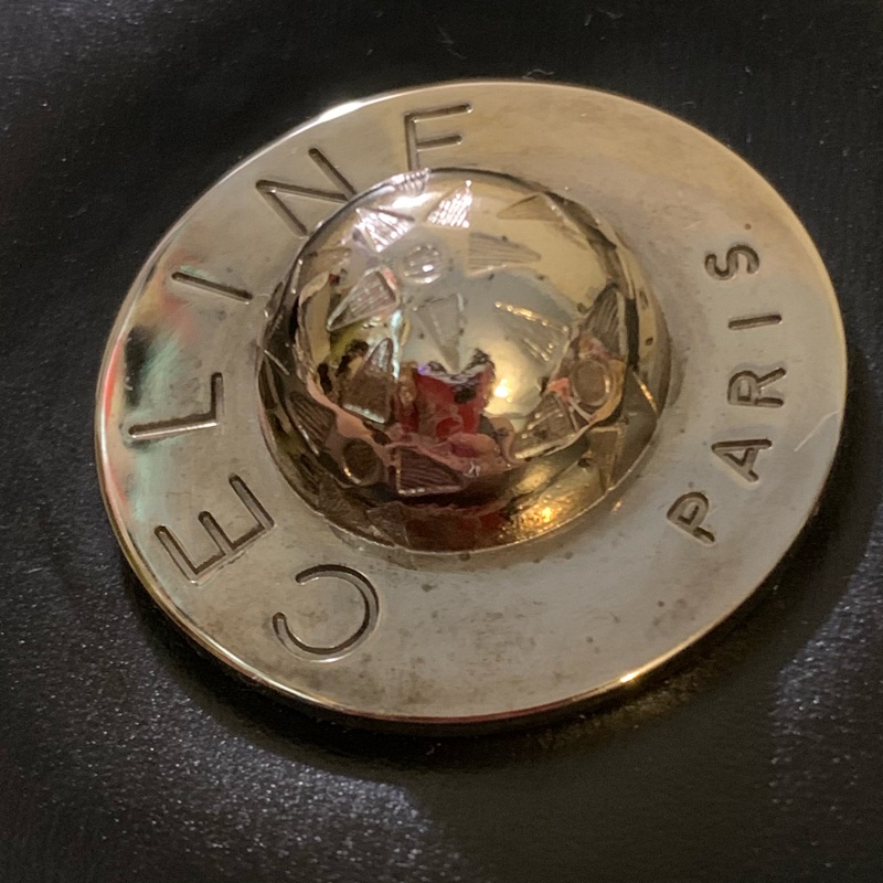 Celine黑銀Kelly 星球 皮革手提包 單肩背包 絕版中古包-42