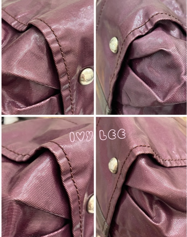 Tods G-Line Easy Sacca Grande 紫紅 斜背包 手提包 正品 二手精品-24