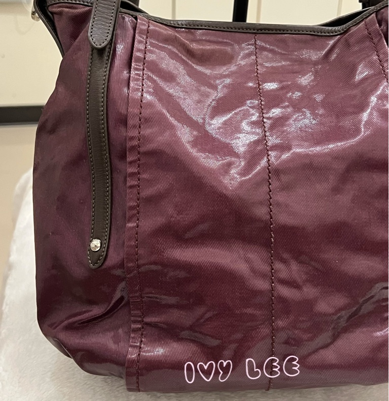 Tods G-Line Easy Sacca Grande 紫紅 斜背包 手提包 正品 二手精品-25