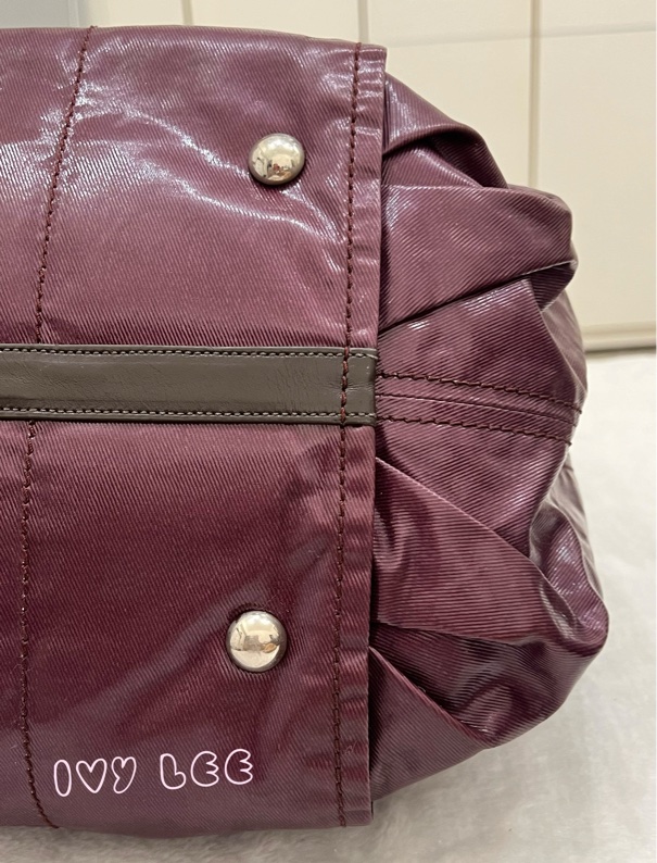 Tods G-Line Easy Sacca Grande 紫紅 斜背包 手提包 正品 二手精品-31