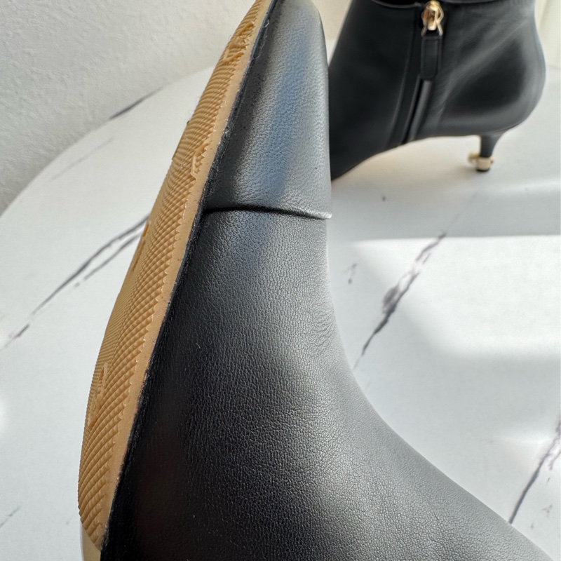 chanel黑色細跟珍珠短靴37.5碼-16