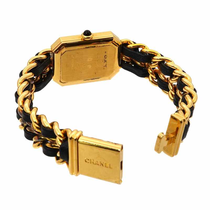 CHANEL Premiere 女士腕錶,M 碼,H0001,黑色和金色,石英機芯-3