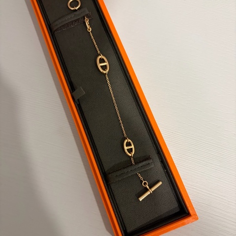 玫瑰金豬鼻子手鍊 稀有款式