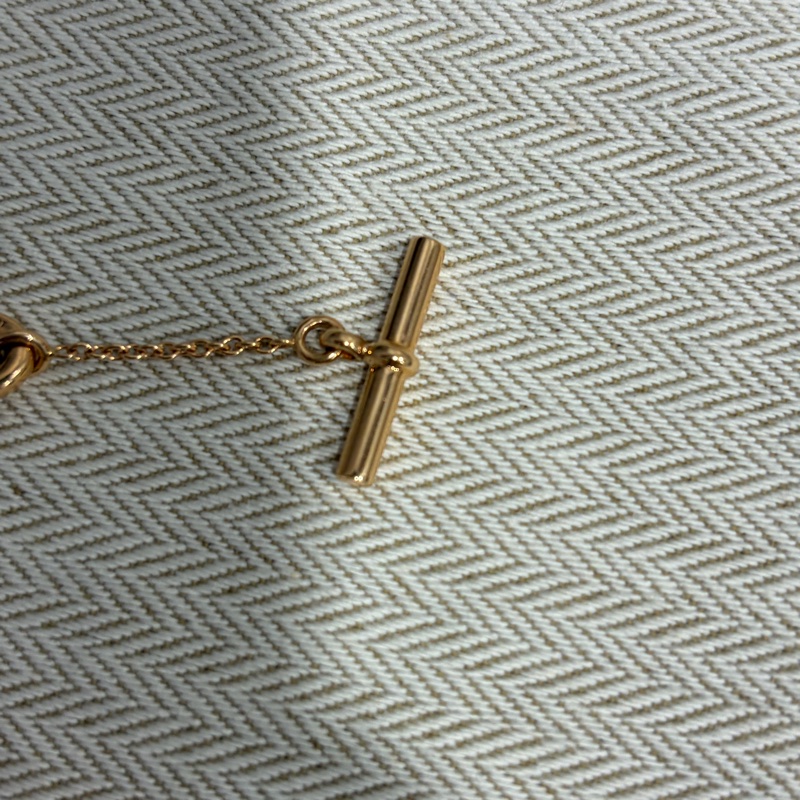 愛馬仕Hermes 玫瑰金豬鼻子手鍊 稀有款式-4