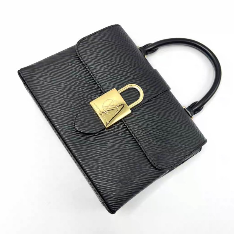 LV 黑金水波紋locky bb鎖頭包 21*16*8 98新配件塵袋-1