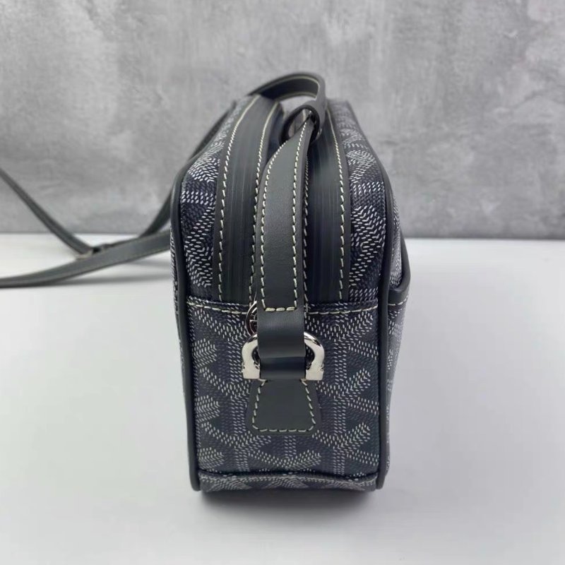 Goyard CAP VERT 灰色老花小號 肩背斜背相機包 99新配件塵袋-4