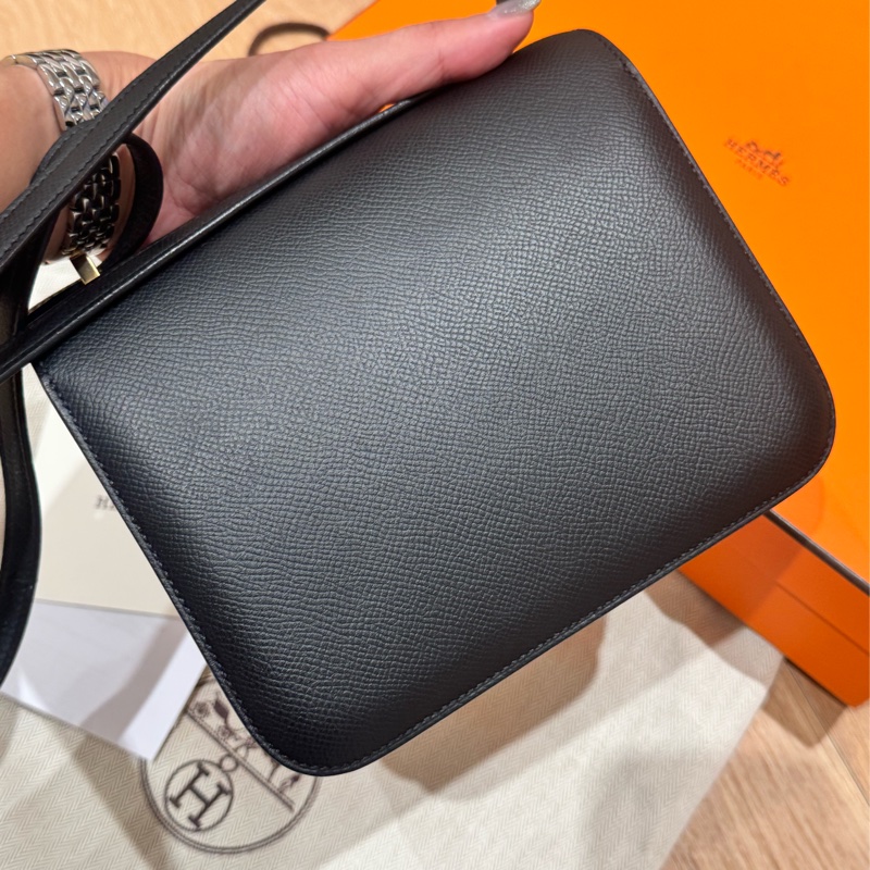 Hermes mini Constance 黑epson 玫瑰金扣-6