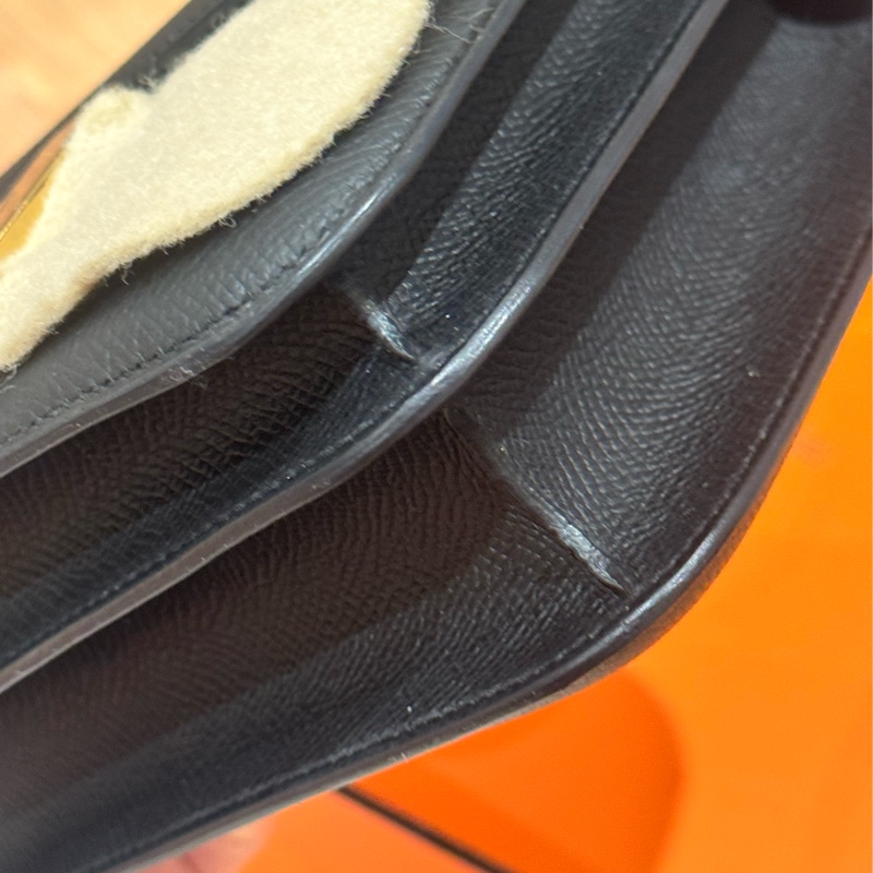 Hermes mini Constance 黑epson 玫瑰金扣-7
