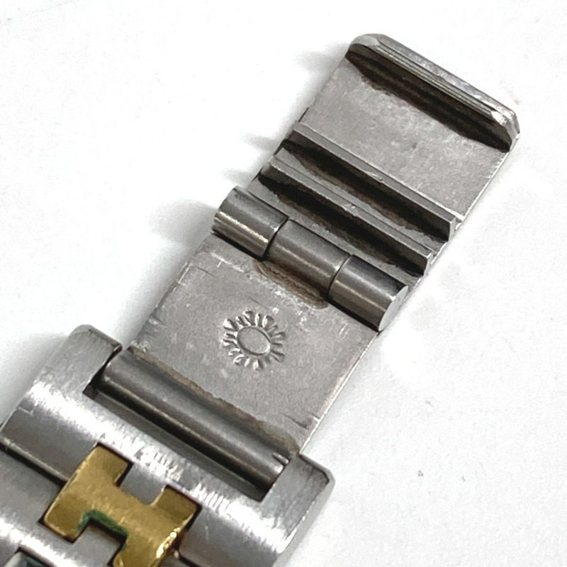 HERMES Olympia 雙色男士手錶,不銹鋼,銀色-12