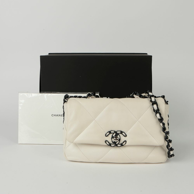 CHANEL 中號 19 號托特單肩包-0