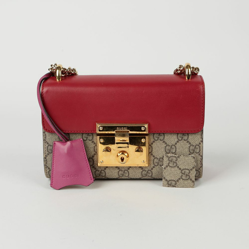 GUCCI 掛鎖小號鏈條單肩斜背包 409487-0