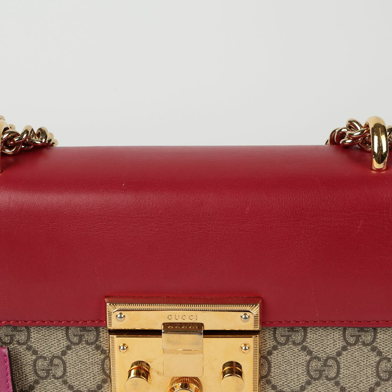 GUCCI 掛鎖小號鏈條單肩斜背包 409487-2