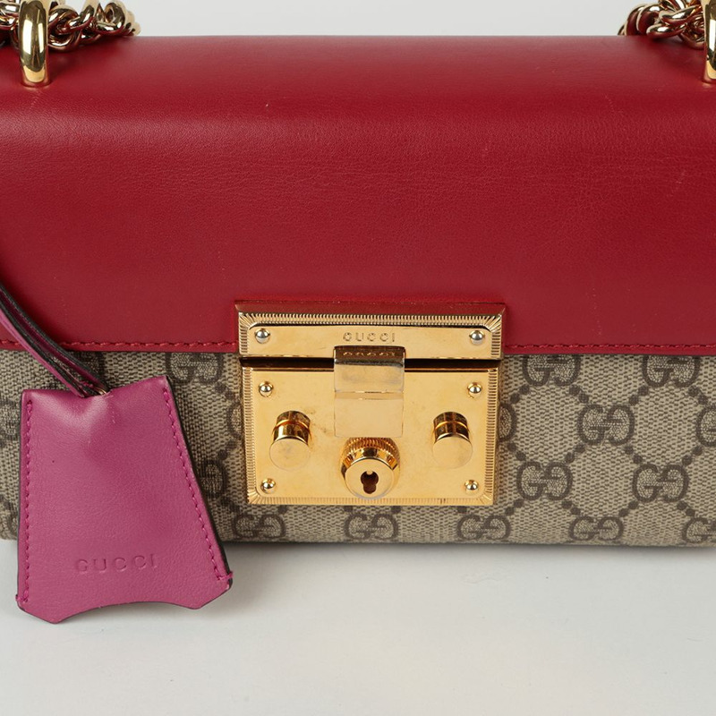 GUCCI 掛鎖小號鏈條單肩斜背包 409487-3