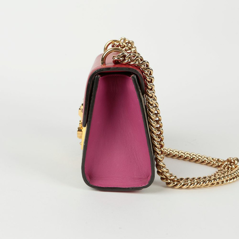 GUCCI 掛鎖小號鏈條單肩斜背包 409487-6