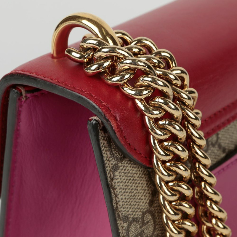 GUCCI 掛鎖小號鏈條單肩斜背包 409487-7