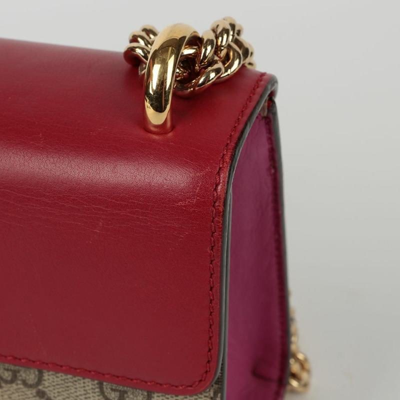 GUCCI 掛鎖小號鏈條單肩斜背包 409487-8