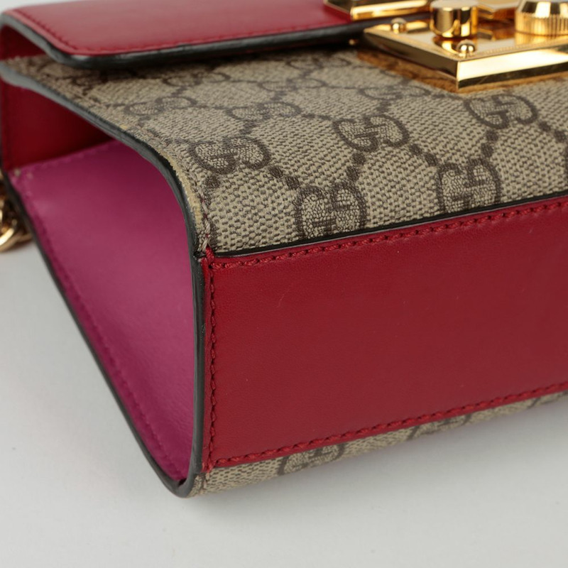 GUCCI 掛鎖小號鏈條單肩斜背包 409487-10