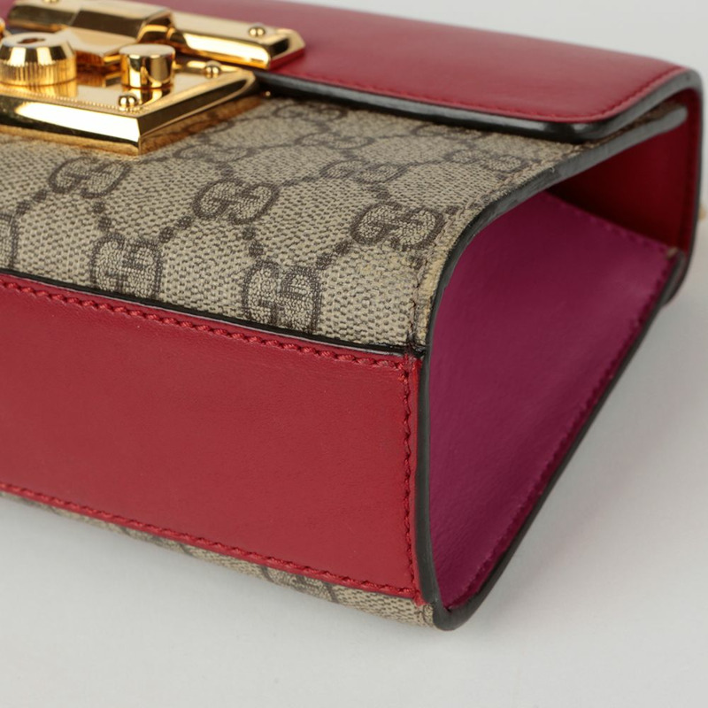 GUCCI 掛鎖小號鏈條單肩斜背包 409487-11