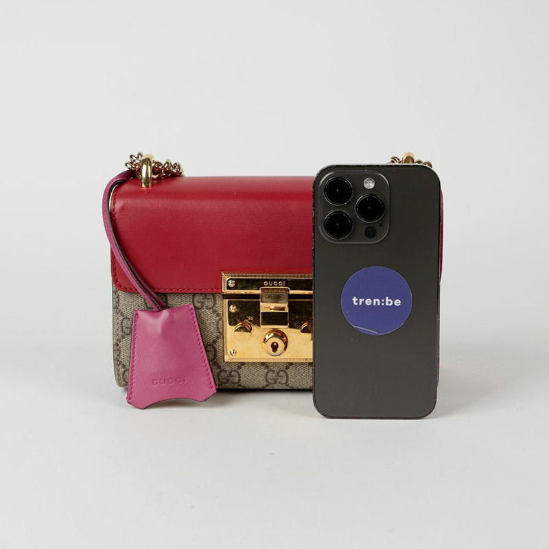 GUCCI 掛鎖小號鏈條單肩斜背包 409487-12