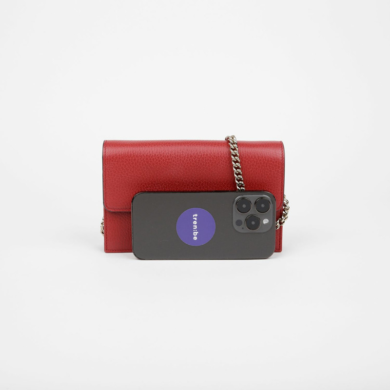 GUCCI 互扣式迷你鏈條斜背皮夾 510314-4