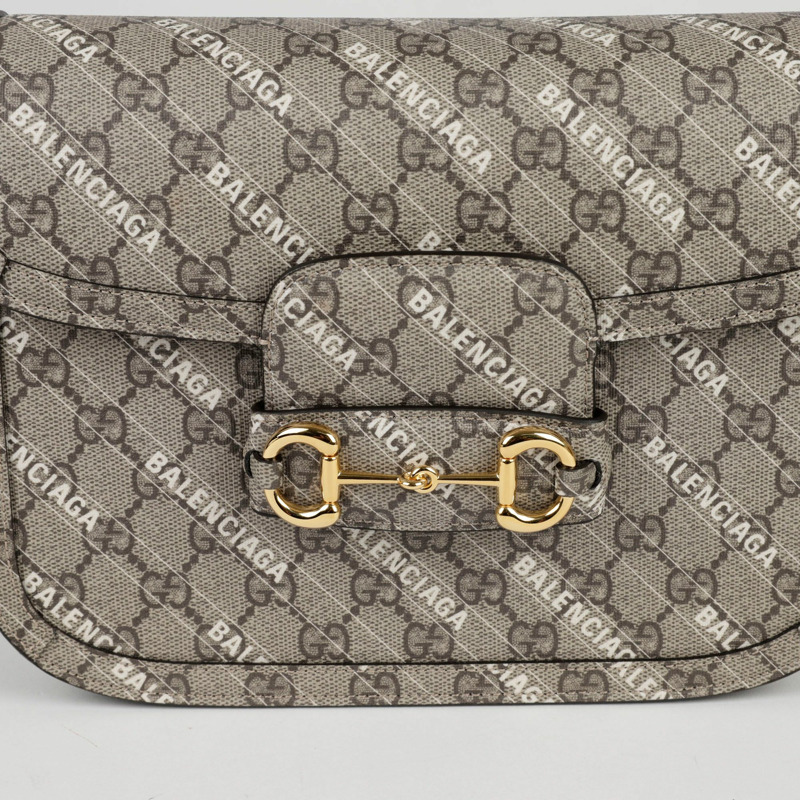 【包稅】GUCCI Balenciaga Hacker Project Horsebit 1955 小號單肩包-1