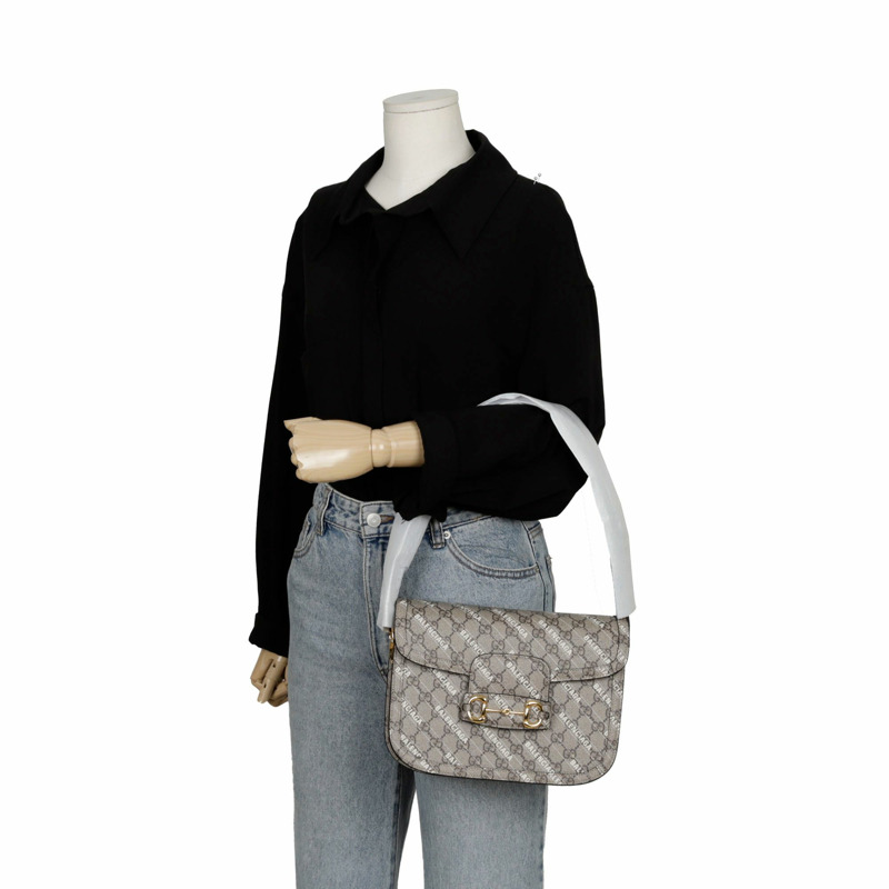 【包稅】GUCCI Balenciaga Hacker Project Horsebit 1955 小號單肩包-8