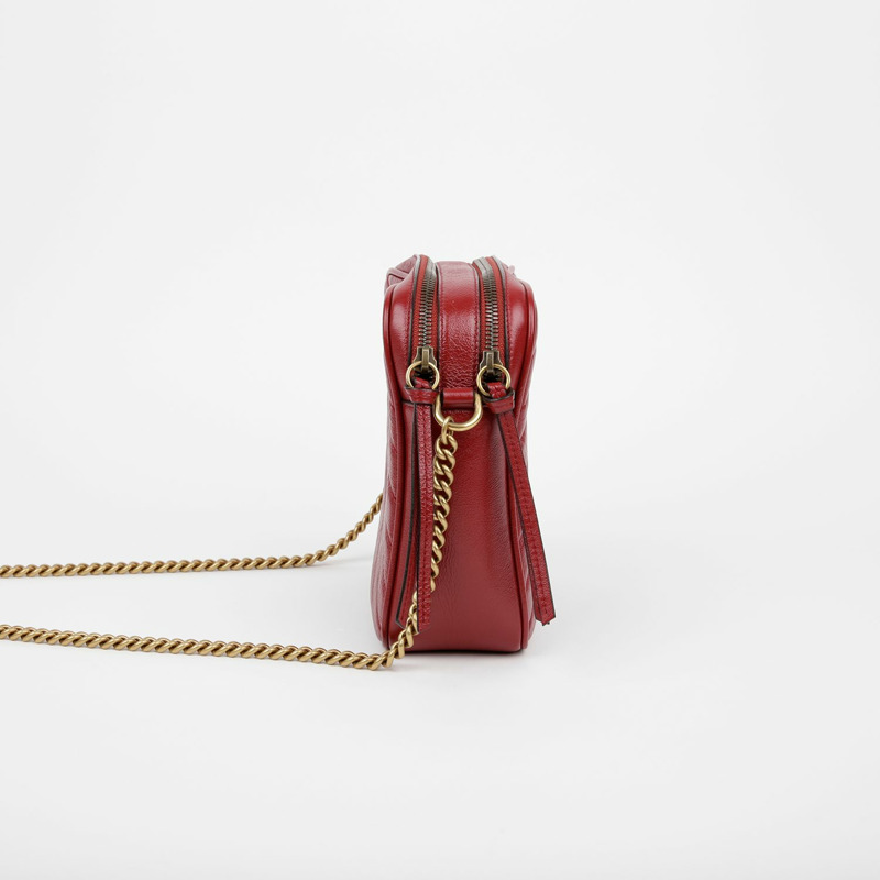 GUCCI 550155 GG Marmont 鏈條單肩斜背包-2