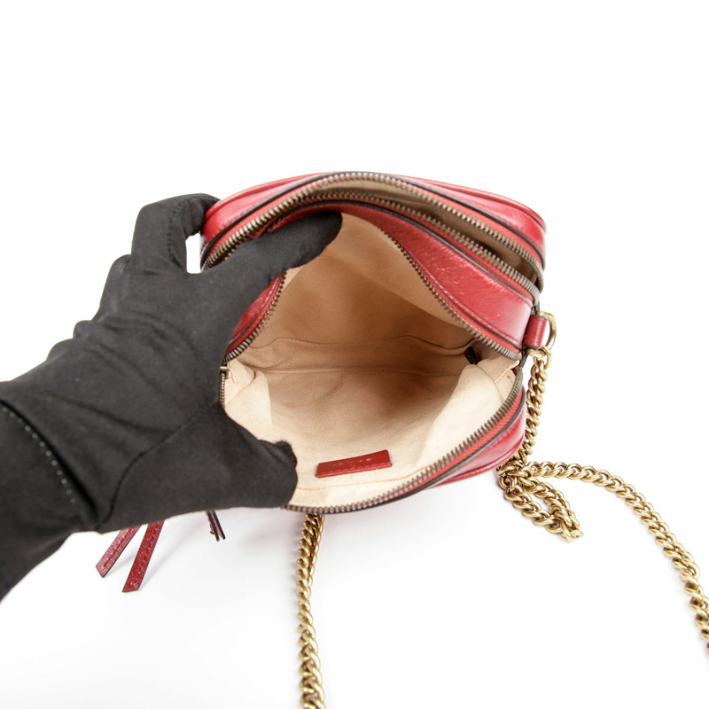 GUCCI 550155 GG Marmont 鏈條單肩斜背包-6