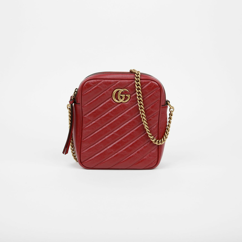 【包稅】GUCCI 550155 GG Marmont 鏈條單肩斜背包-0
