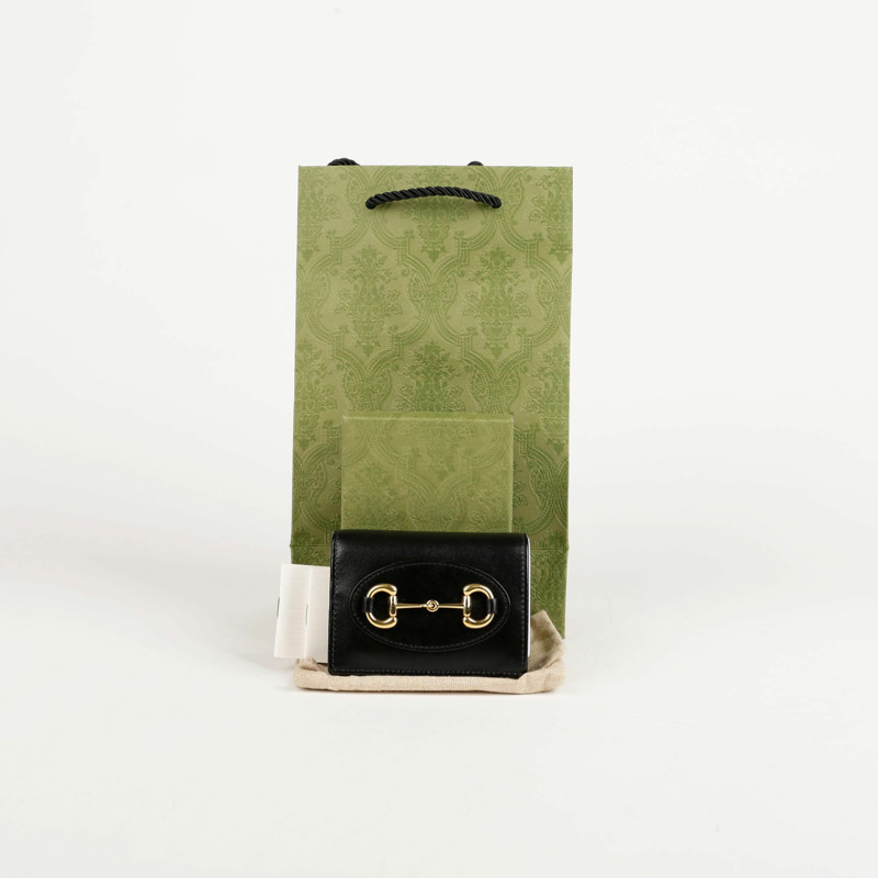 GUCCI Horsebit 1955 卡包錢包 621887-0