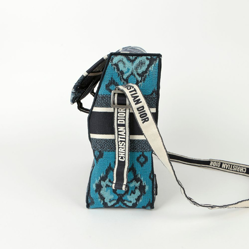 【包稅】DIOR 刺繡棕櫚樹圖案露營斜背包-4