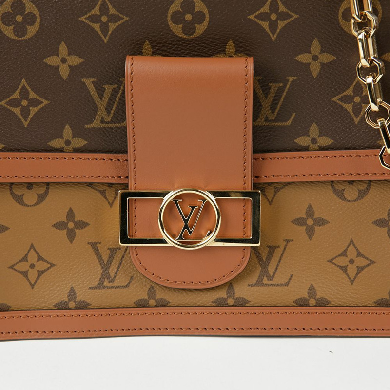 LOUIS VUITTON 海豚字母帆布肩背包 MM 尺寸-2