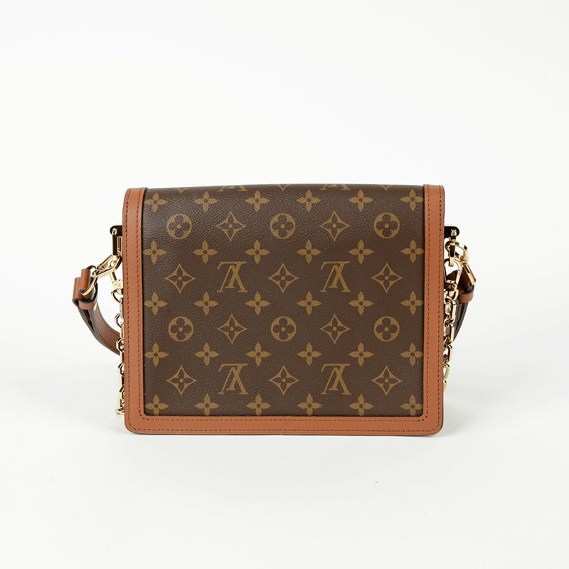 LOUIS VUITTON 海豚字母帆布肩背包 MM 尺寸-3