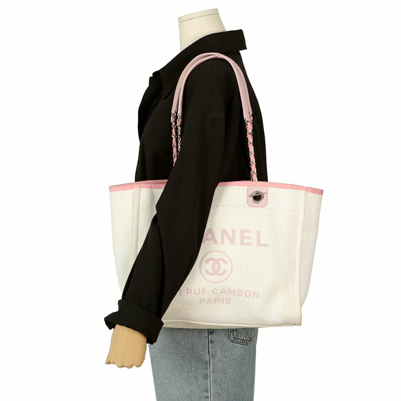 CHANEL Deauville 中型托特單肩包-11