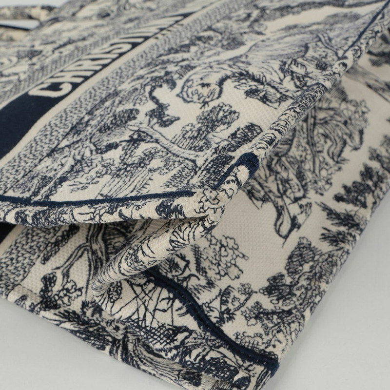 DIOR Toile de Jouy 刺繡書本托特大號托特包-6