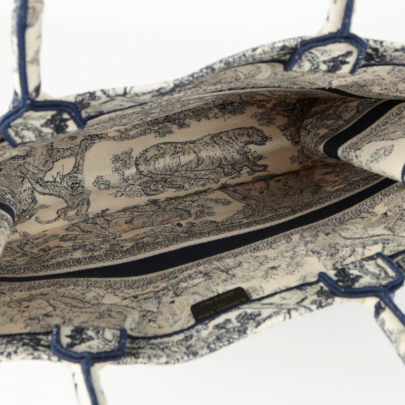 DIOR Toile de Jouy 刺繡書本托特大號托特包-8