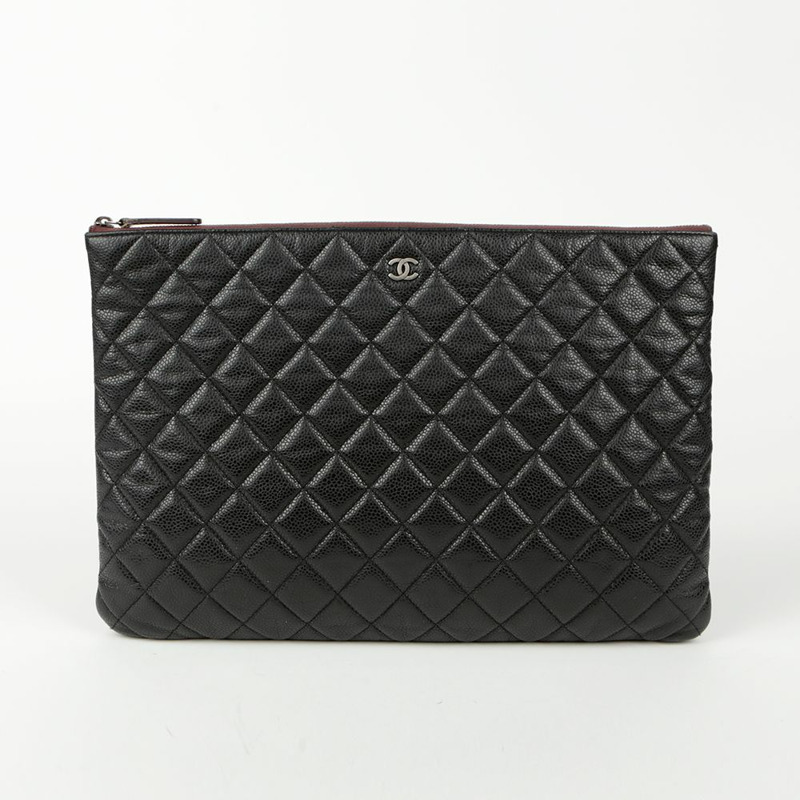 CHANEL Caviar Skin 經典大手拿包 A82552-0