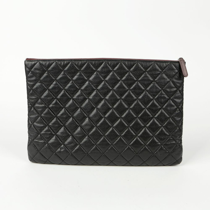 CHANEL Caviar Skin 經典大手拿包 A82552-2