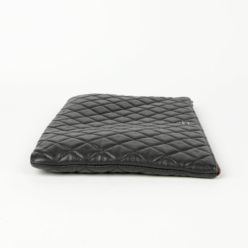CHANEL Caviar Skin 經典大手拿包 A82552-3