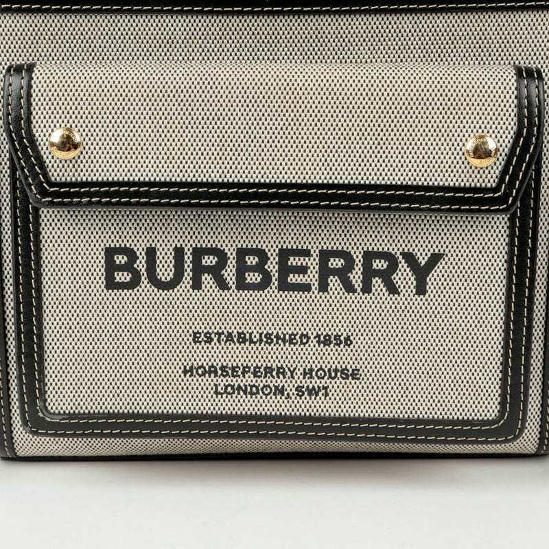 BURBERRY 口袋迷你托特肩背包-1