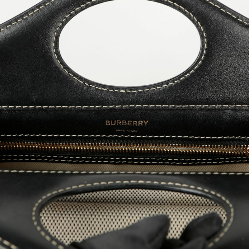 BURBERRY 口袋迷你托特肩背包-9