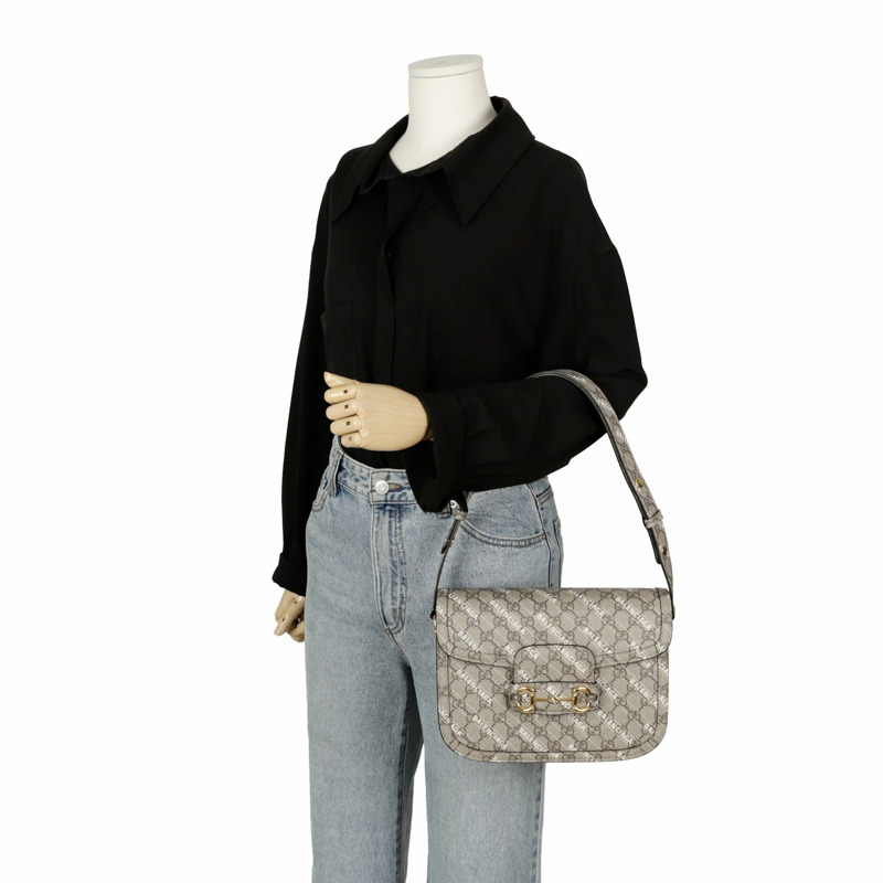 GUCCI Balenciaga Hacker Project Horsebit 1955 小號單肩包 602204-9