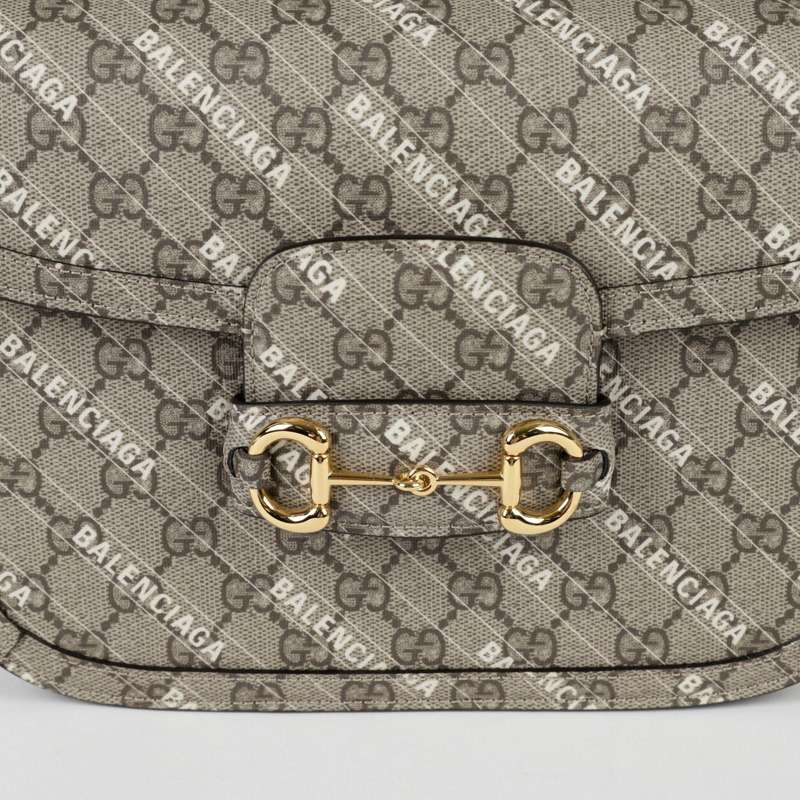 【包稅】GUCCI Balenciaga Hacker Project Horsebit 1955 小號單肩包 602204-1