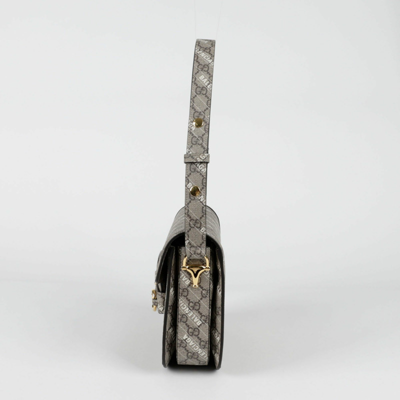 【包稅】GUCCI Balenciaga Hacker Project Horsebit 1955 小號單肩包 602204-2