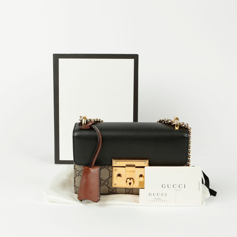 GUCCI Paddlelock 小號斜背單肩包-0